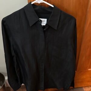 Emanuel Ungaro Black Button-Front Shirt